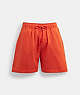 COACH®,SOLID SHORTS,cotton,Sun Orange,Front View