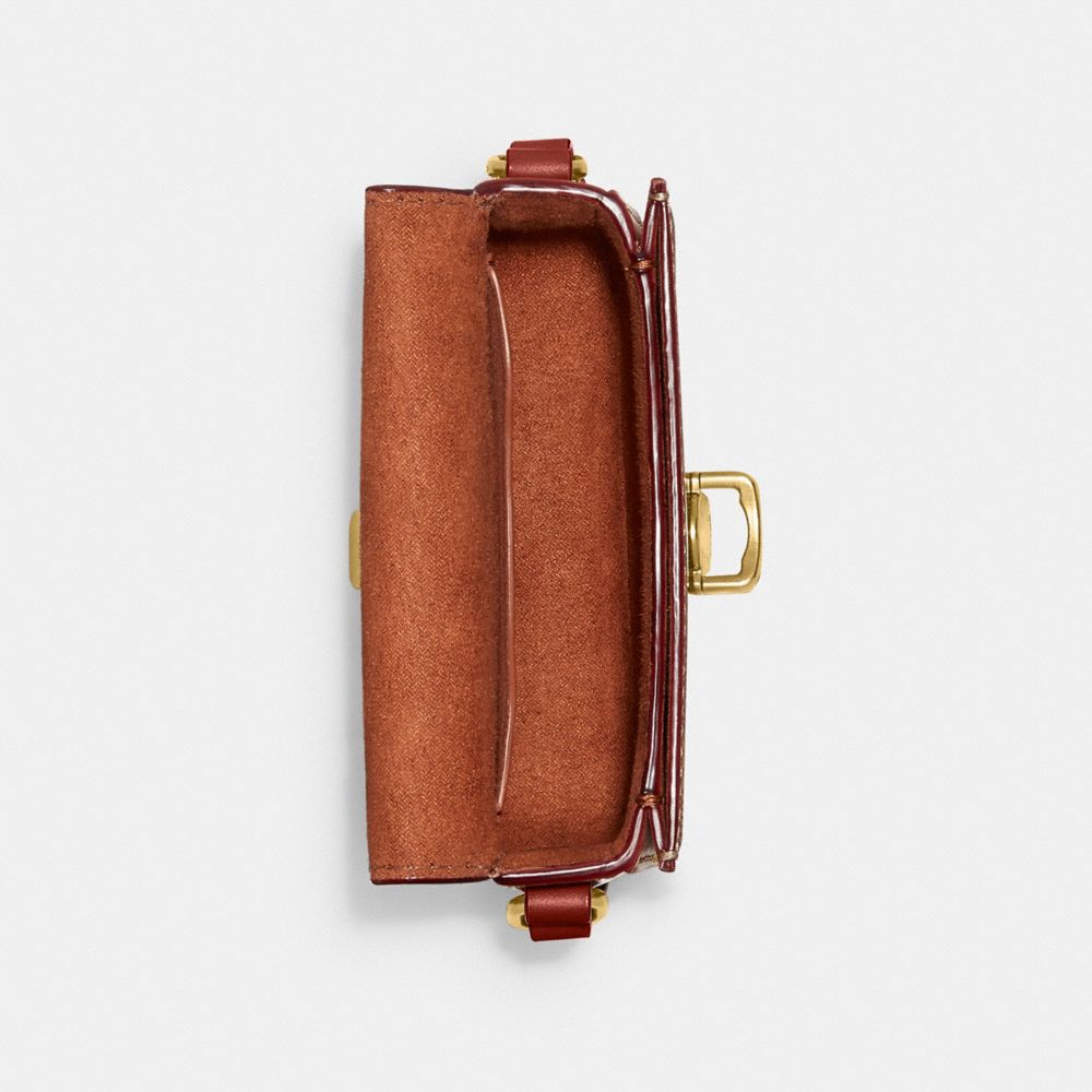 COACH®,Studio Bag 12 In Signature Leather,,Inside View,Top View