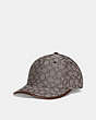 COACH®,SIGNATURE JACQUARD BASEBALL HAT,cotton,Oak,Front View