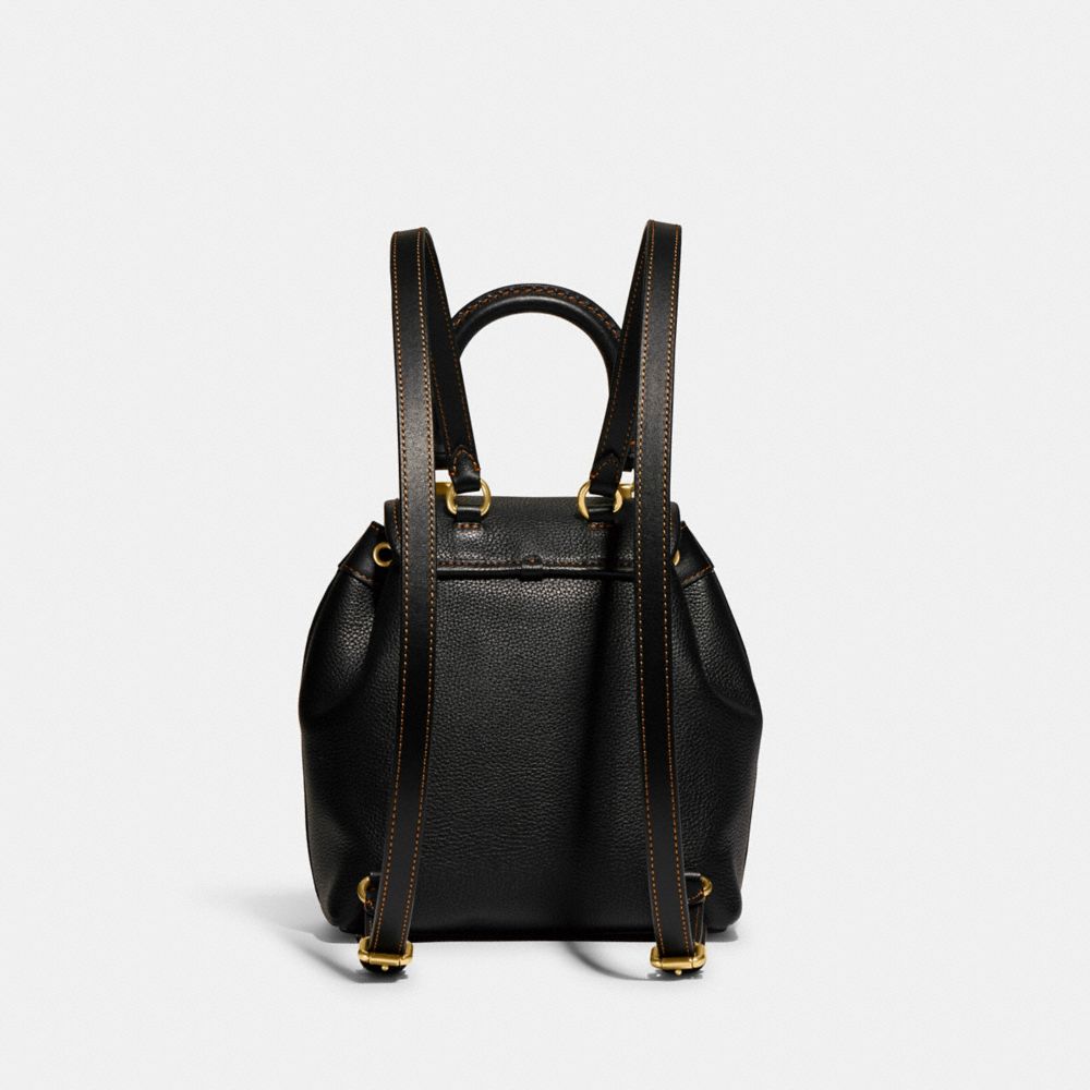 Coach mini black online backpack