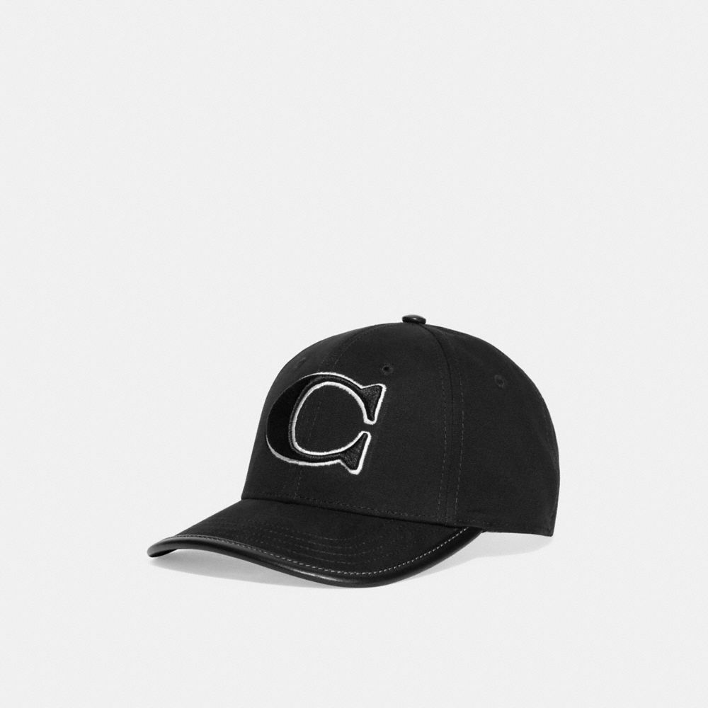 COACH®,BASEBALL HAT,cotton,Black,Front View