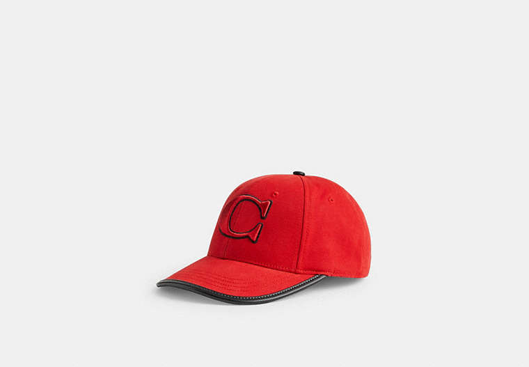 COACH®,BASEBALL HAT,cotton,Sport Red,Front View