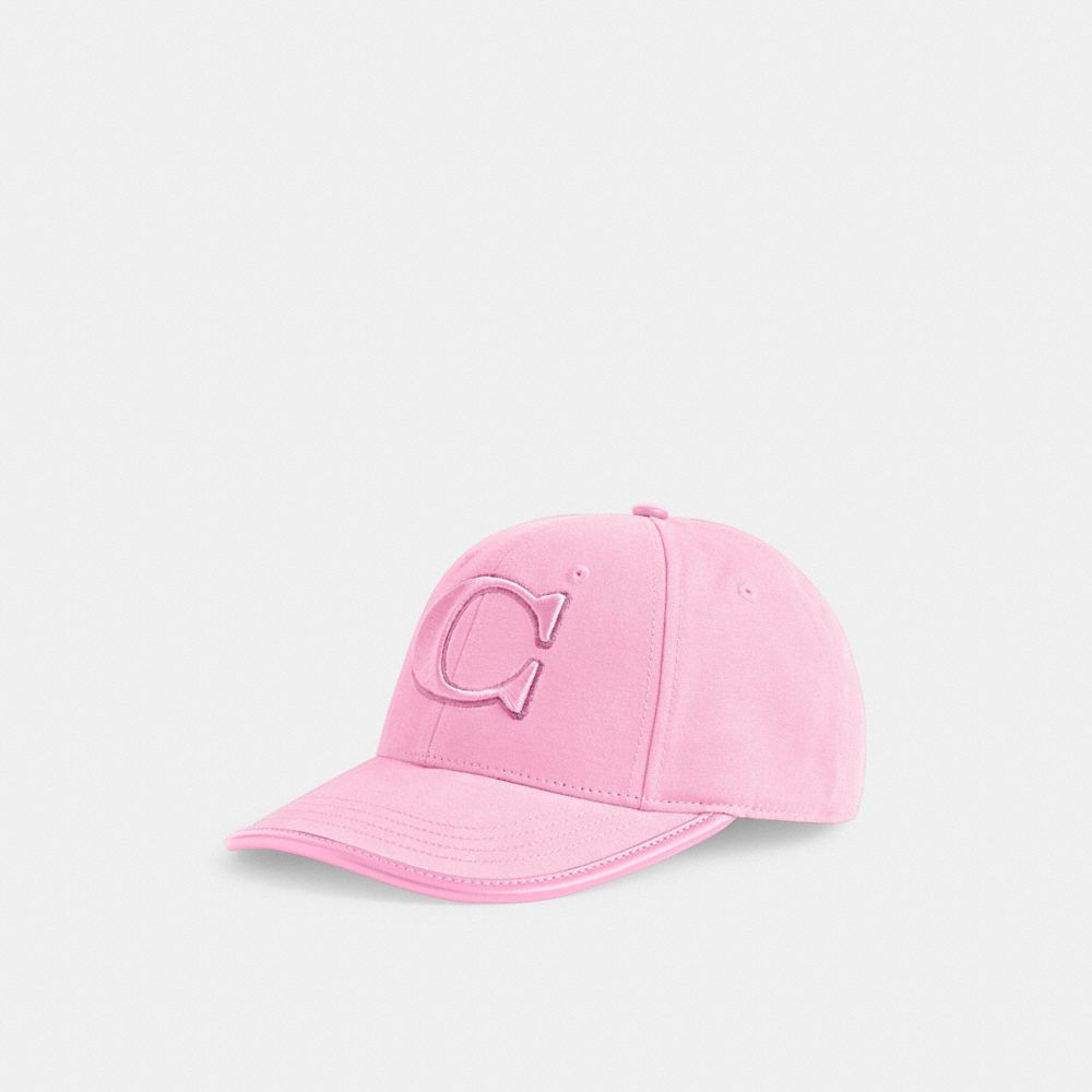 COACH®,BASEBALL HAT,cotton,Vivid Pink,Front View