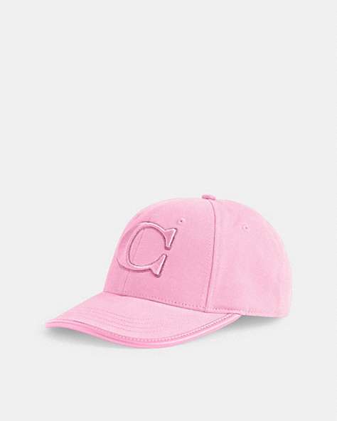 COACH®,BASEBALL HAT,cotton,Vivid Pink,Front View
