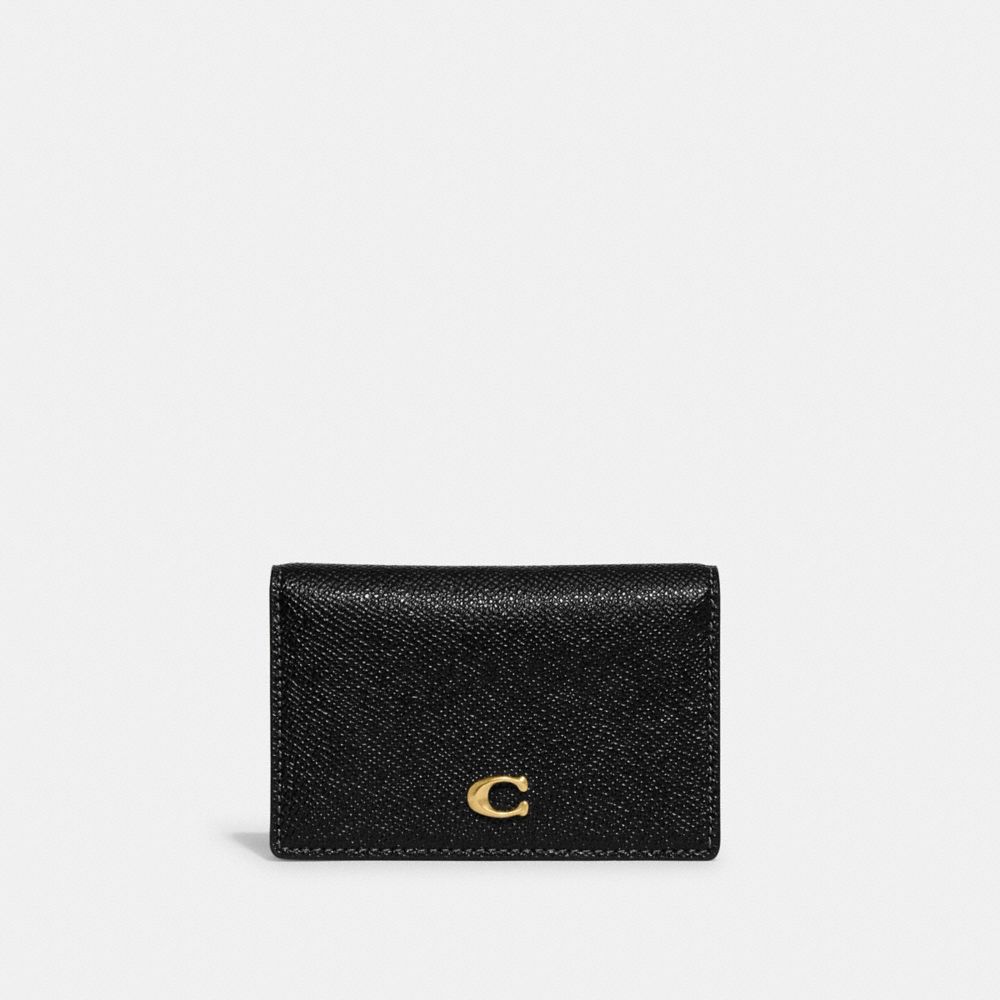 COACH®,ビジネス カード ケース,カードケース/定期入れ/名刺入れ,ﾌﾞﾗｽ/ﾌﾞﾗｯｸ