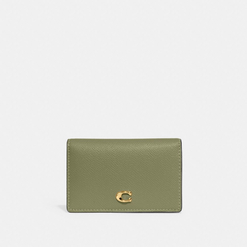 COACH®,ビジネス カード ケース,カード ケース＆定期入れ＆名刺入れ,ﾌﾞﾗｽ/ﾓｽ