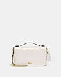 COACH®,BEA CROSSBODY,Refined Calf Leather,Brass/Chalk,Front View