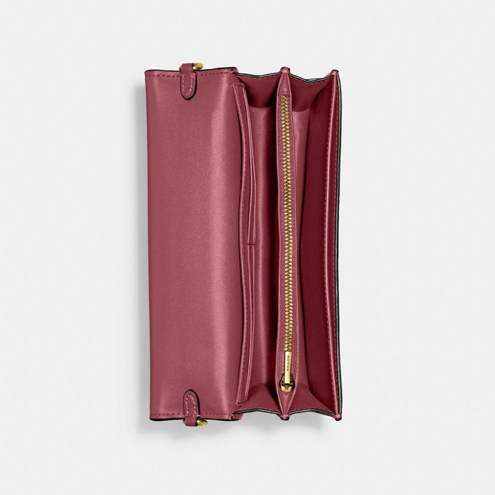 COACH®,Bea Crossbody Bag,Calfskin Leather,Crossbody,Metal,Embossed,Chain Detail,Logo,Day Party,,Inside View,Top View