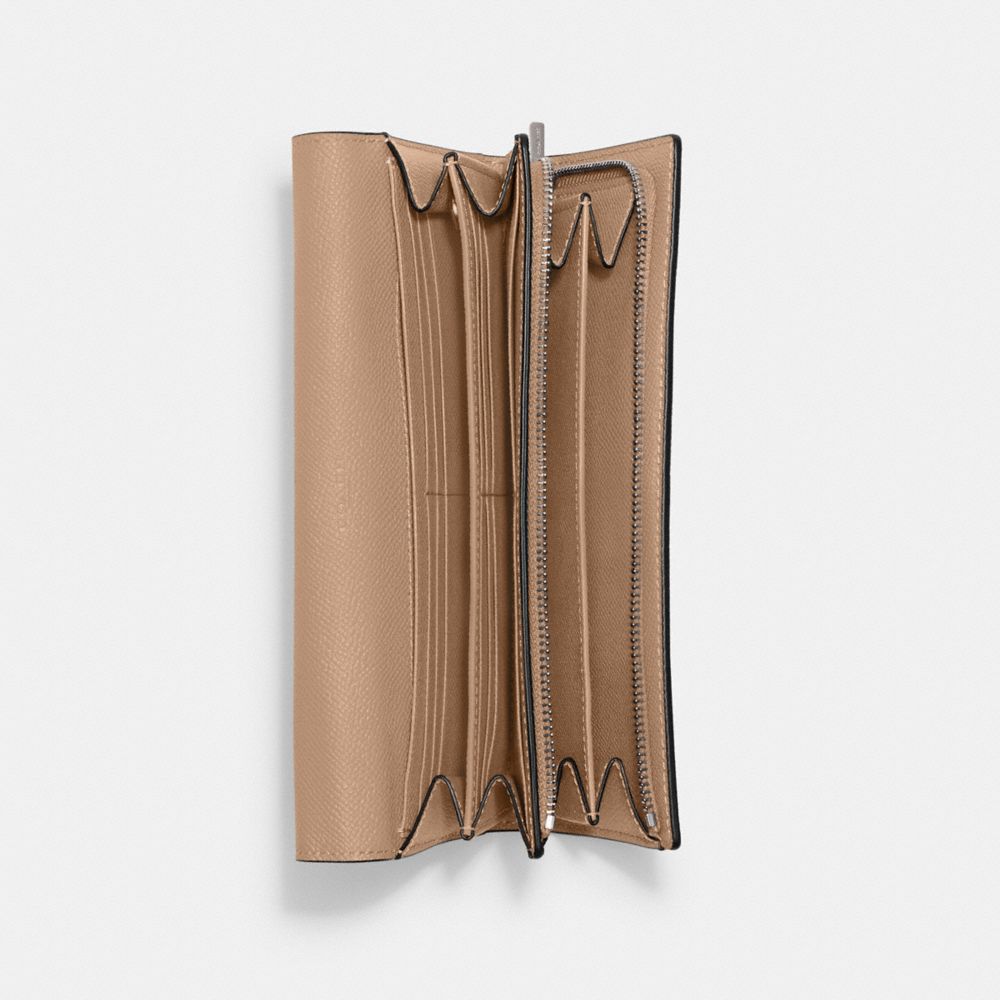 COACH®,フラップ ウォレット,長財布,ﾄｰﾌﾟ