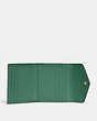 COACH®,WYN SMALL WALLET,Brass/Bright Green,Inside View,Top View