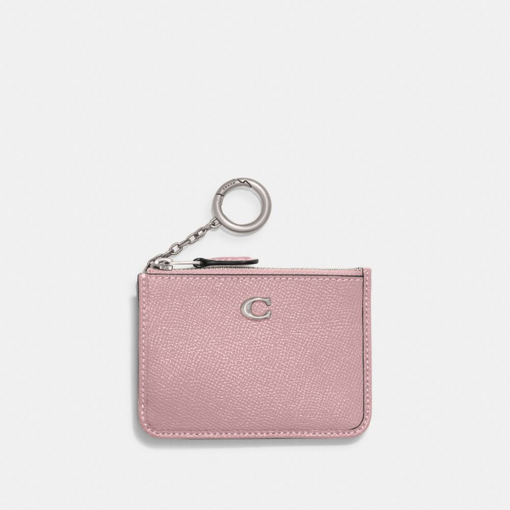 COACH®,ミニ スキニー ID ケース,カード ケース＆定期入れ＆名刺入れ,ｼﾙﾊﾞｰ/ﾌｪｲﾃﾞｯﾄﾞ ﾊﾟｰﾌﾟﾙ