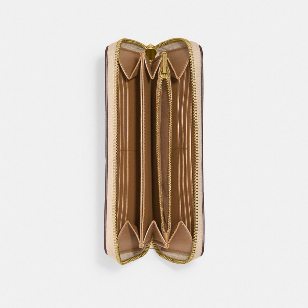 COACH®,アコーディオン ジップ ウォレット・フローラル プリント,長財布,