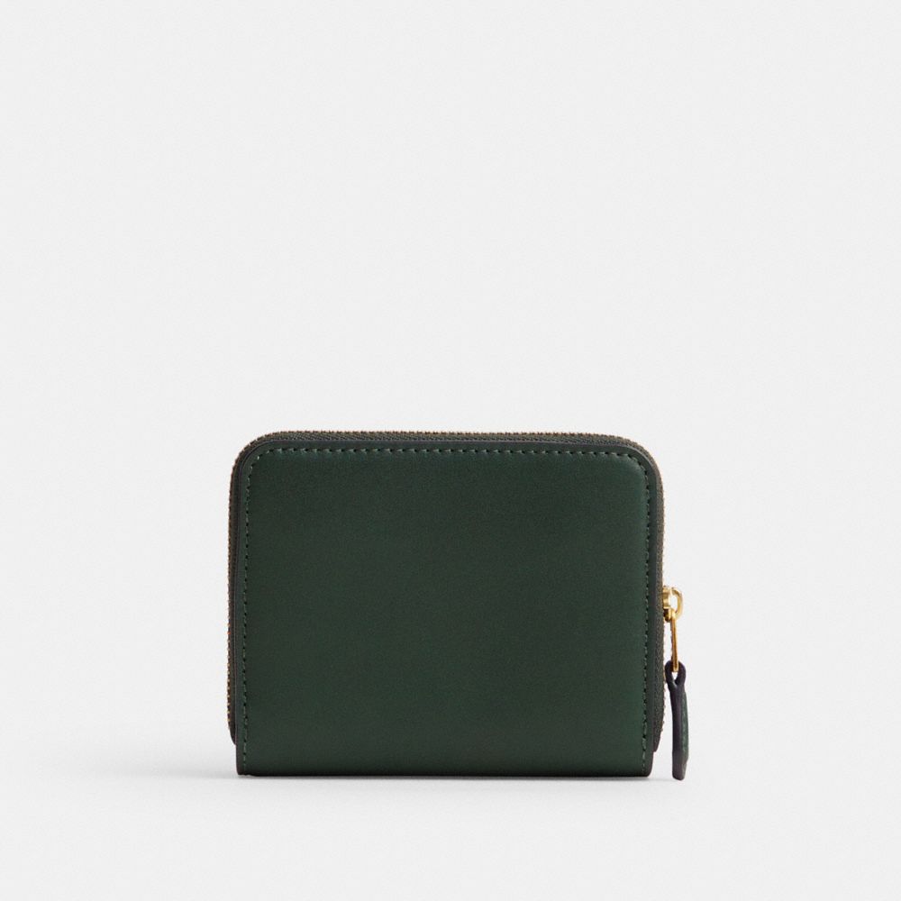 COACH®,Billfold Wallet,Leather,Calfskin Leather,Bi Fold,Metal,Logo,Casual,,Back View