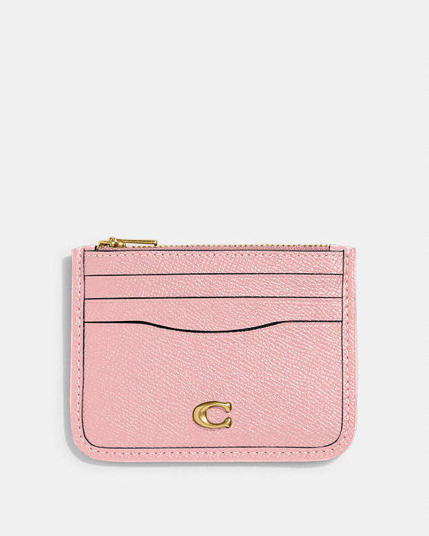 ⭐️NWT⭐️Coach pink zip card case