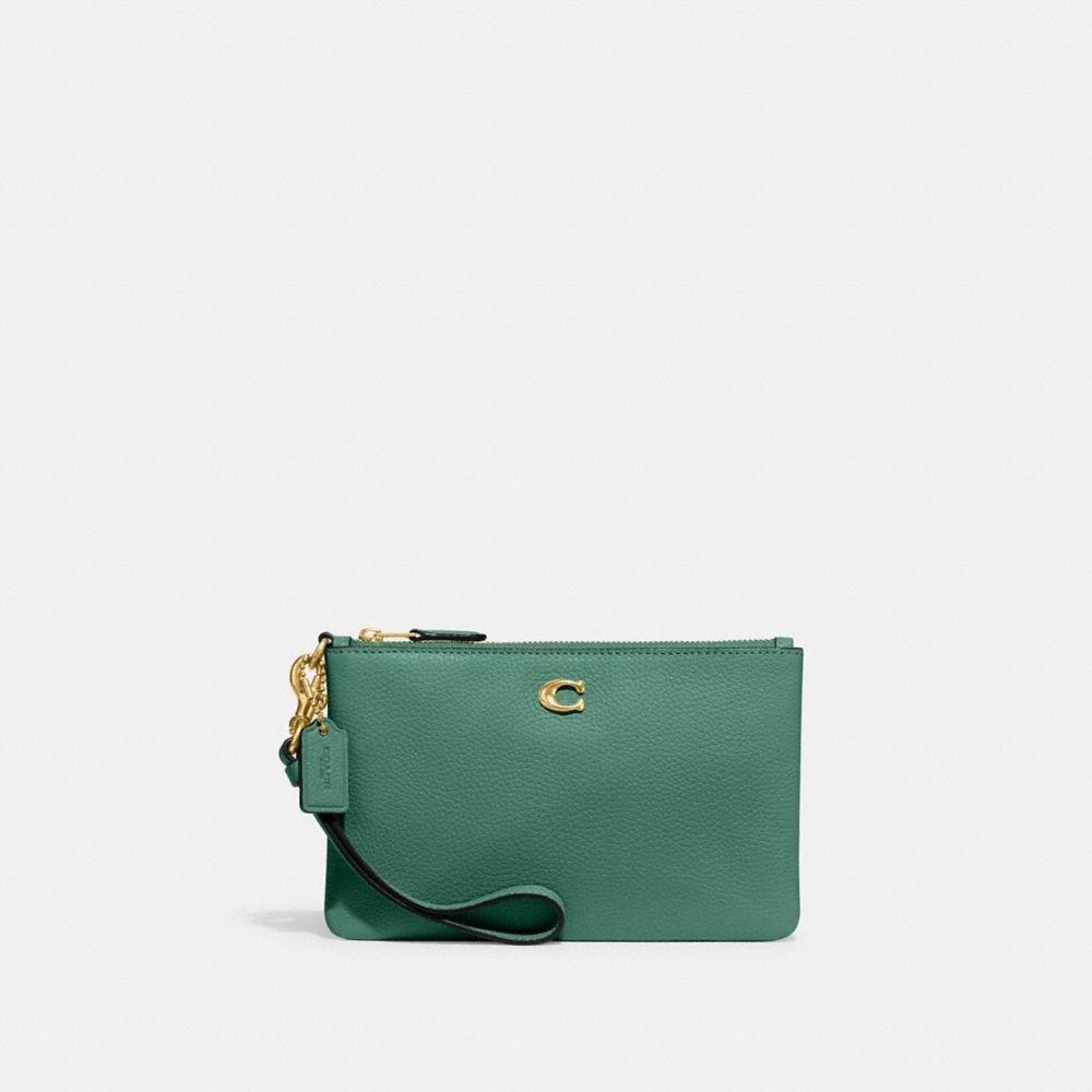 Green coach hot sale wristlet