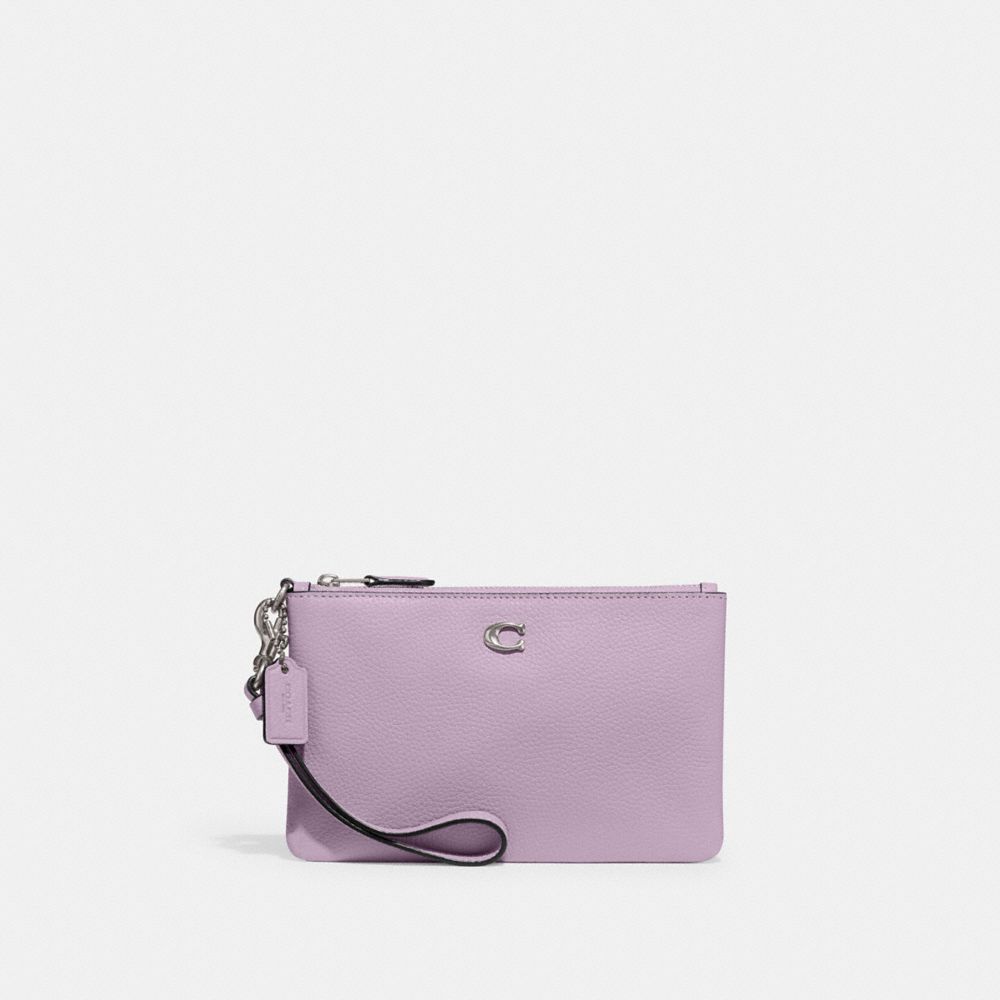 Coach polished hot sale pebble small wristlet