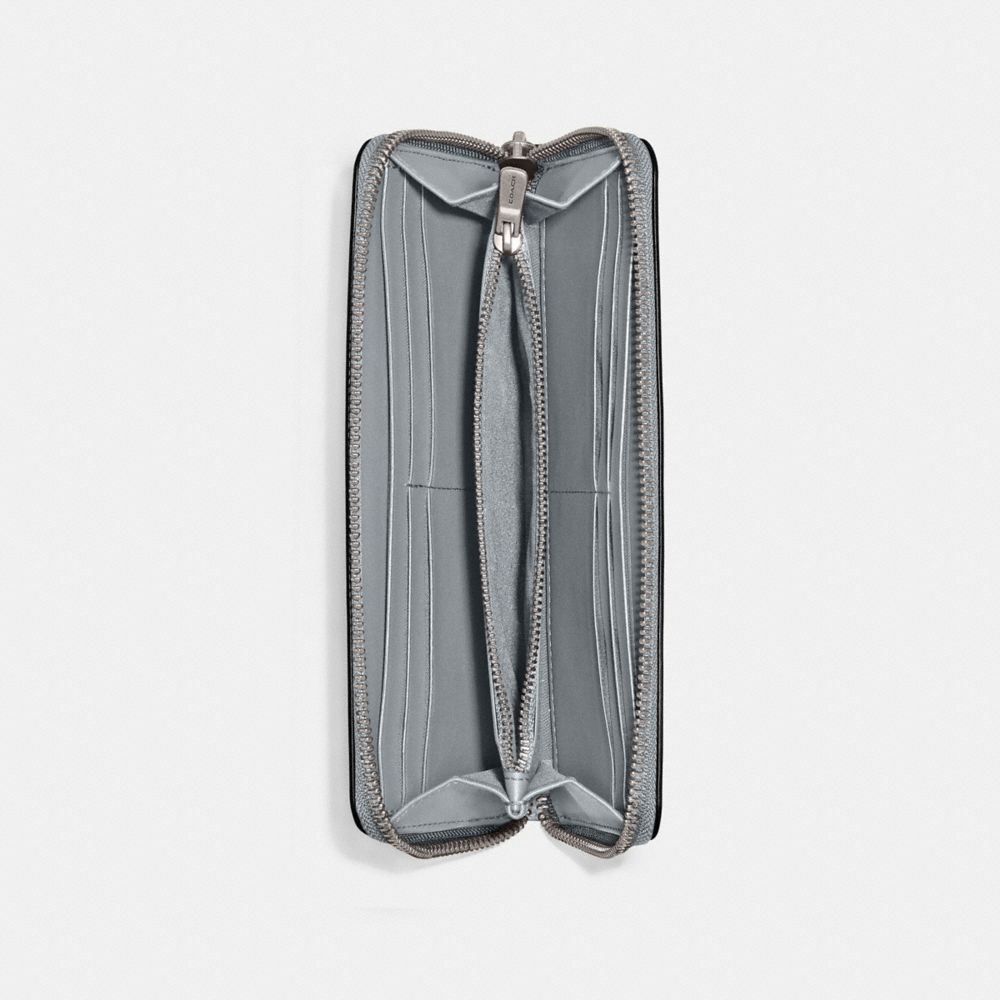 COACH®,Slim Accordion Zip Wallet,,Inside View,Top View