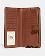 COACH®,SKINNY WALLET,Refined Calf Leather,Brass/1941 Saddle,Inside View,Top View
