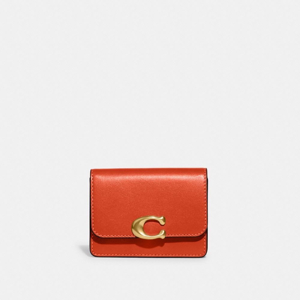 Coach Men's Refined Card Case in Micro Signature Jacquard