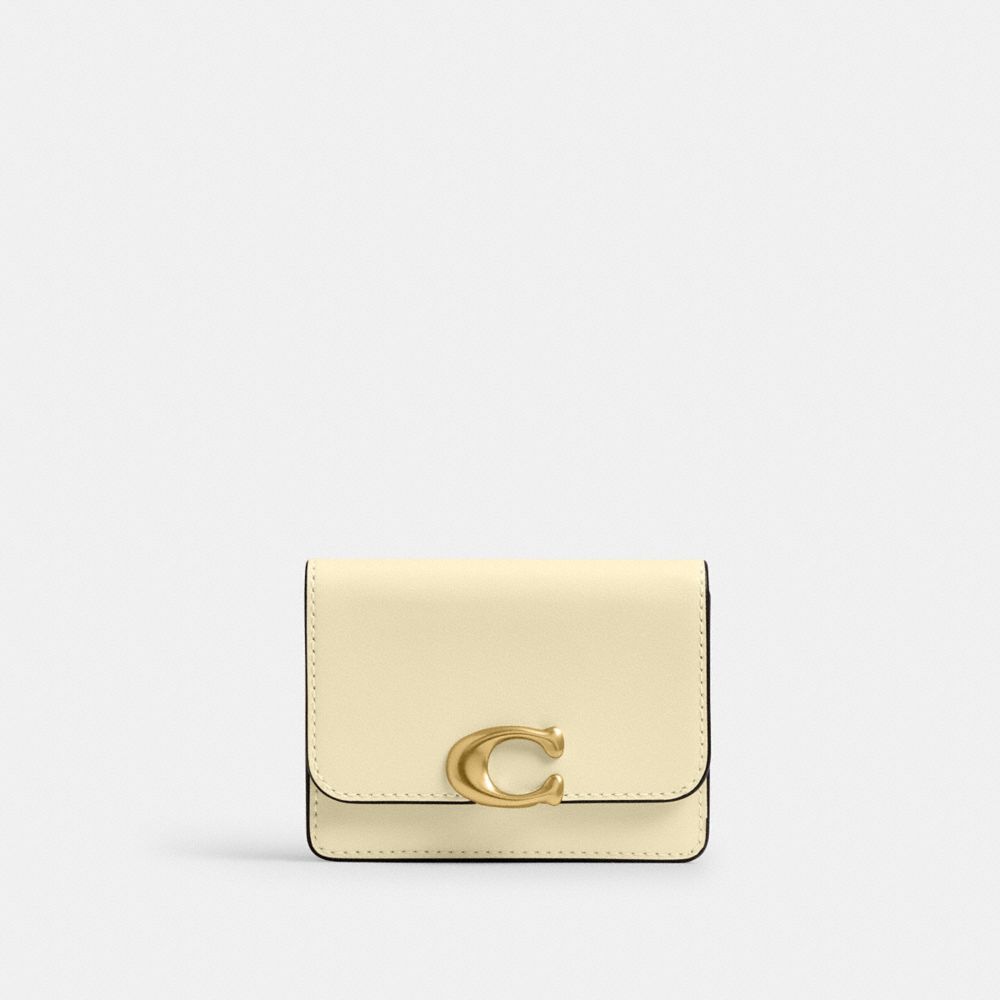 COACH®,Bandit Card Case,Leather,Card Case,Logo,Metal,Casual,,Front View