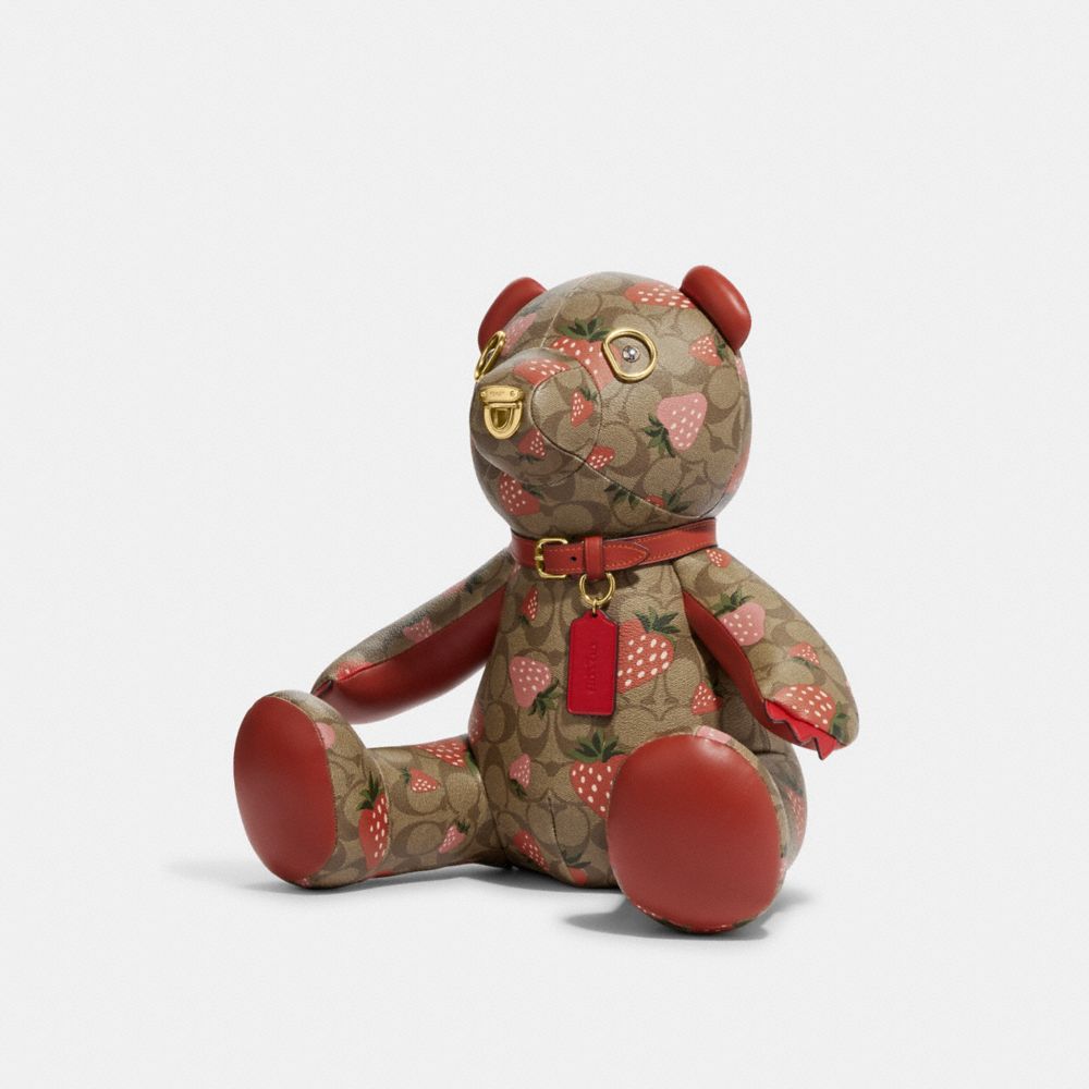 ファッション雑貨・小物その他 COACH SIGNATURE LARGE BEAR C7058 COACH® | Bear Collectible In Signature Shearling