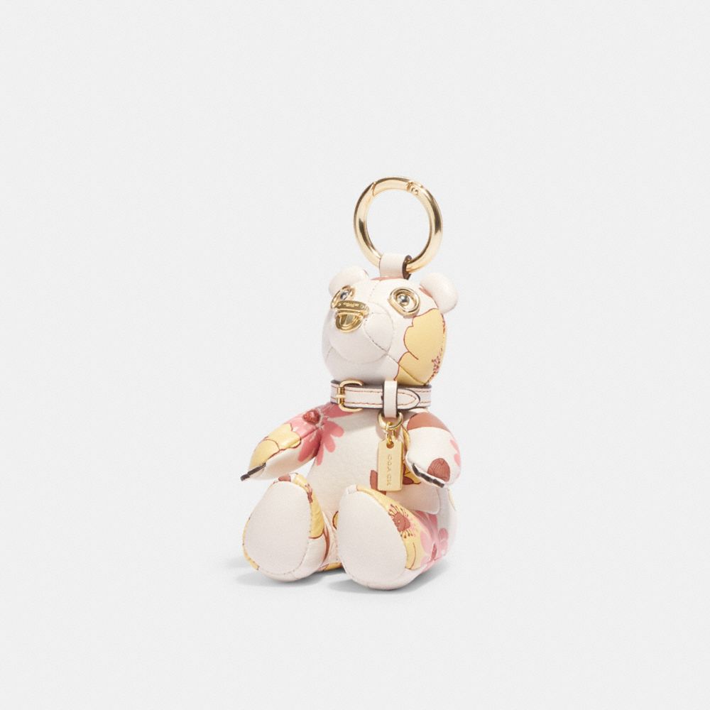 Bear Bag Charm In Signature Shearling