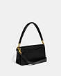 COACH®,TABBY SHOULDER BAG 26,Refined Pebble Leather,Medium,Brass/Black,Angle View