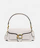 COACH®,TABBY SHOULDER BAG 26,Polished Pebble Leather,Medium,Brass/Chalk,Front View