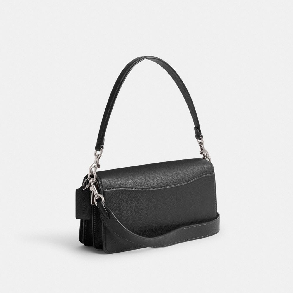 Shop Coach Tabby Schultertasche 26 In Silver/black