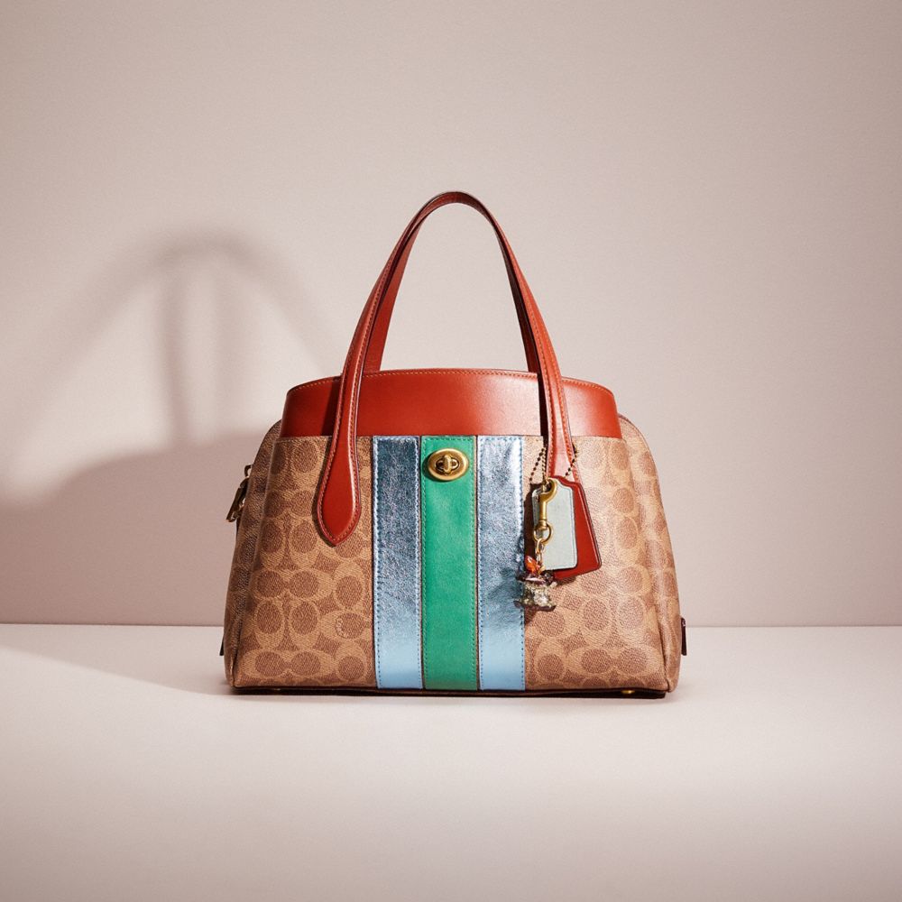 Coach lora best sale carryall colorblock