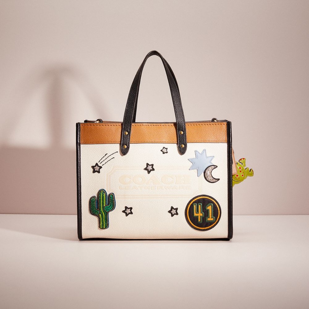 Coach Field 30 Colorblock With Coach Badge Tote (Totes)