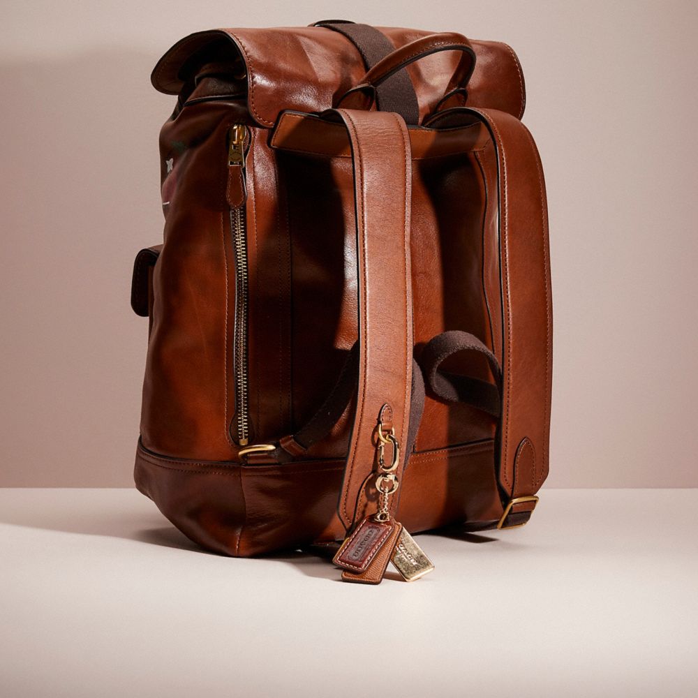 Coach leather store bleecker backpack