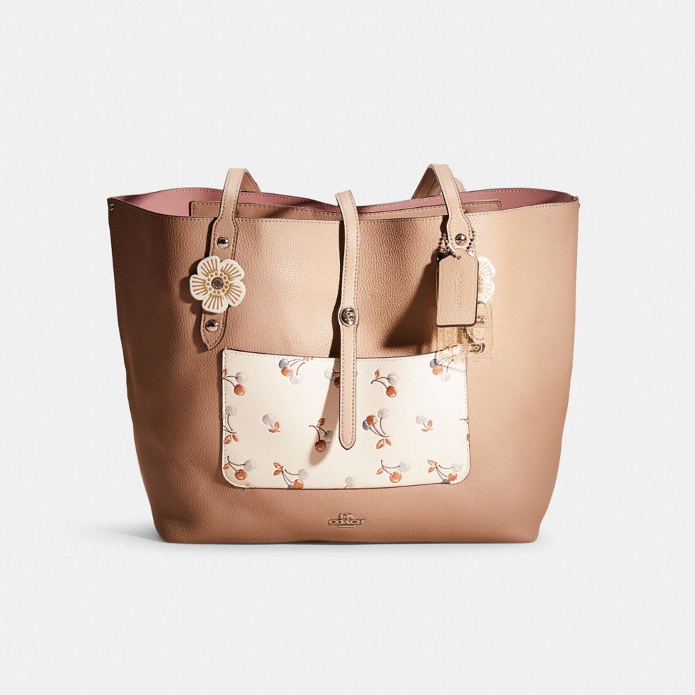 Coach polished outlet pebble market tote