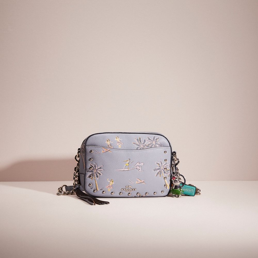 Coach embellished discount quilted camera bag