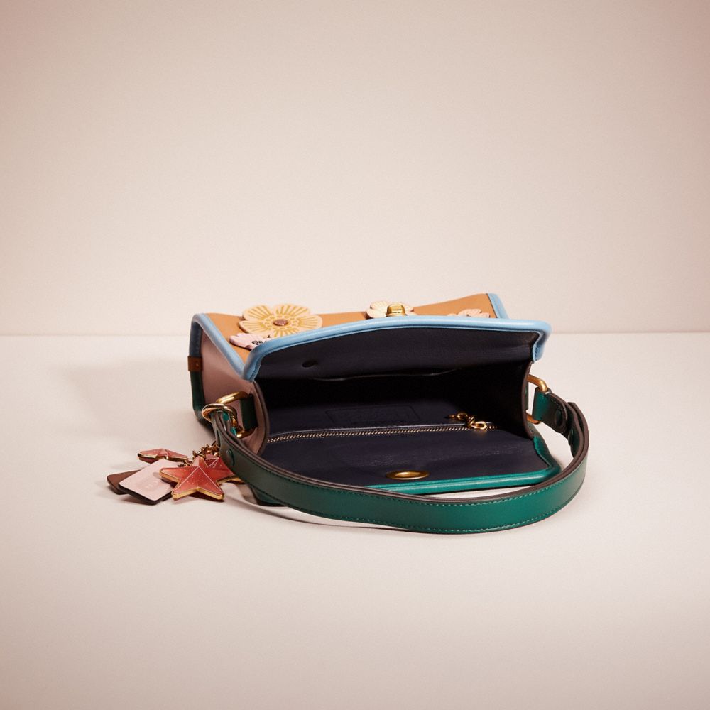 Upcrafted Turnlock Shoulder Bag In Colorblock COACH