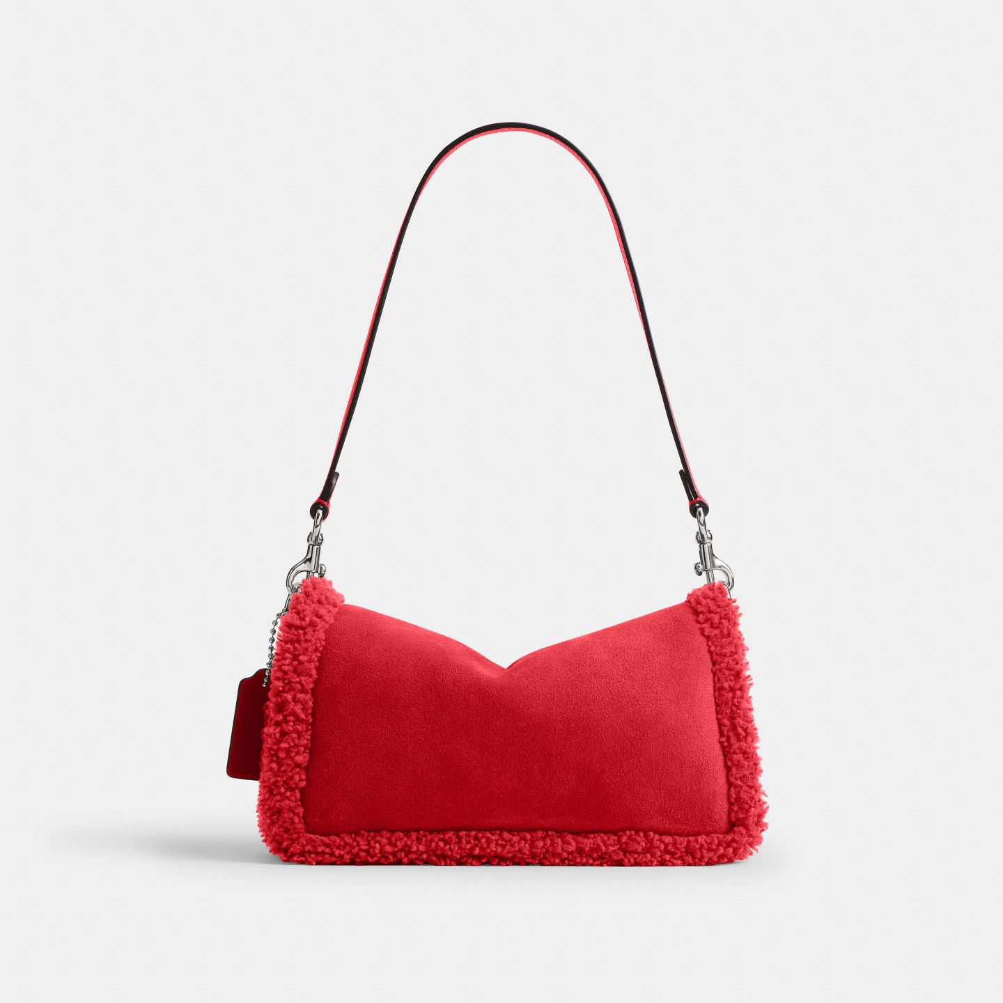 Женская сумка Coach Tabby Shoulder Bag 26, Inspired by PinkPantheress, цвет: Состаренный золотой / Красный — фото 3