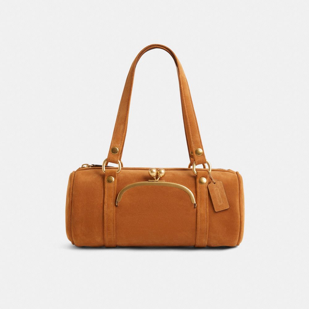 バッグ Coach Kissrock Bag Heritage Restored Kisslock Barrel Bag | COACH®