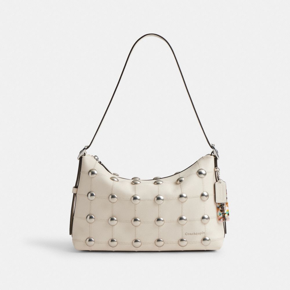 COACH®,Restored Alter Ego Slouchy Shoulder Bag With Rivets,,Front View