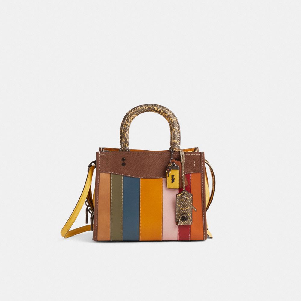 Custom Rogue Bag 25 With Colorblock Snakeskin Detail | Bags