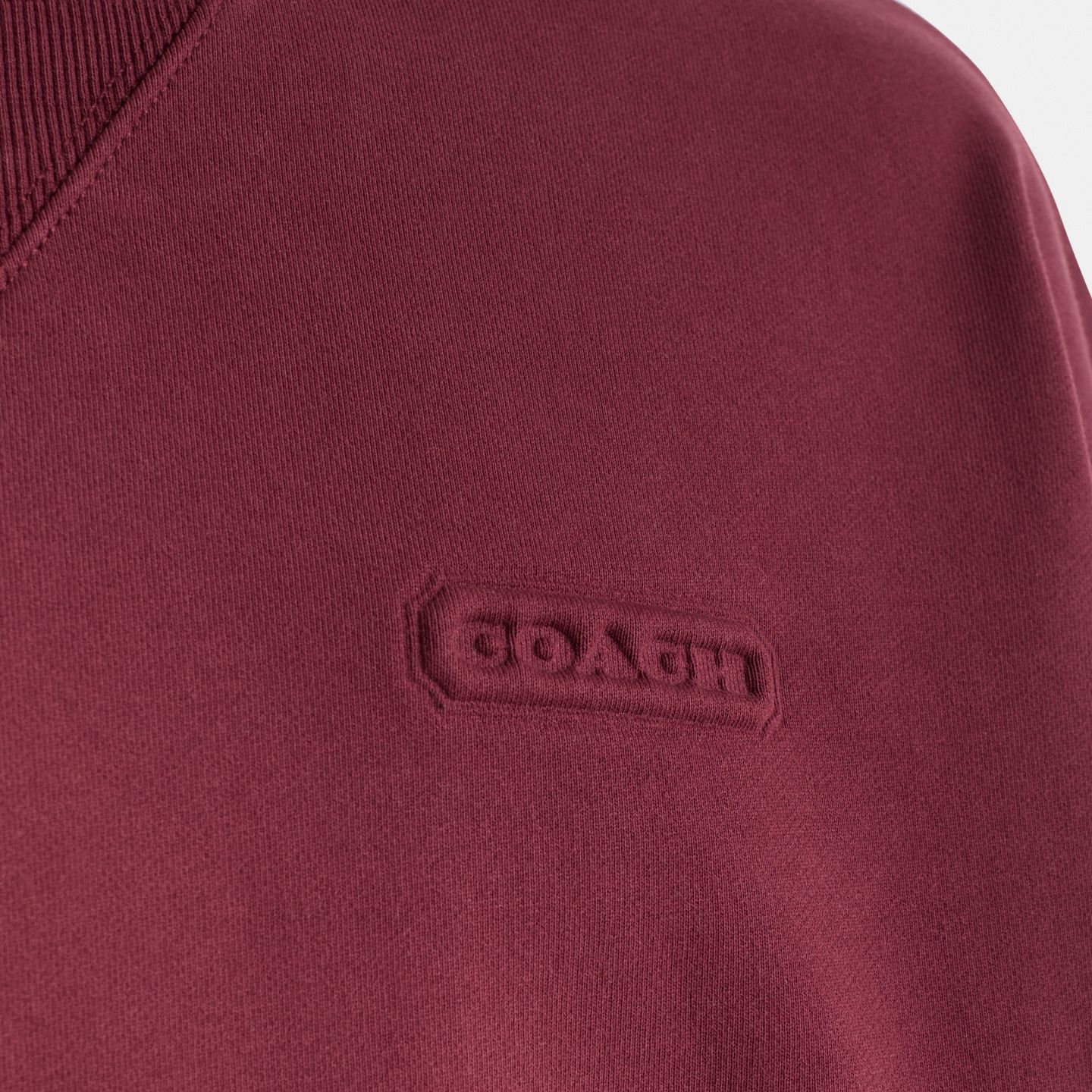 Мужской свитшот Coach Restored Essential, цвет: Port — фото 3