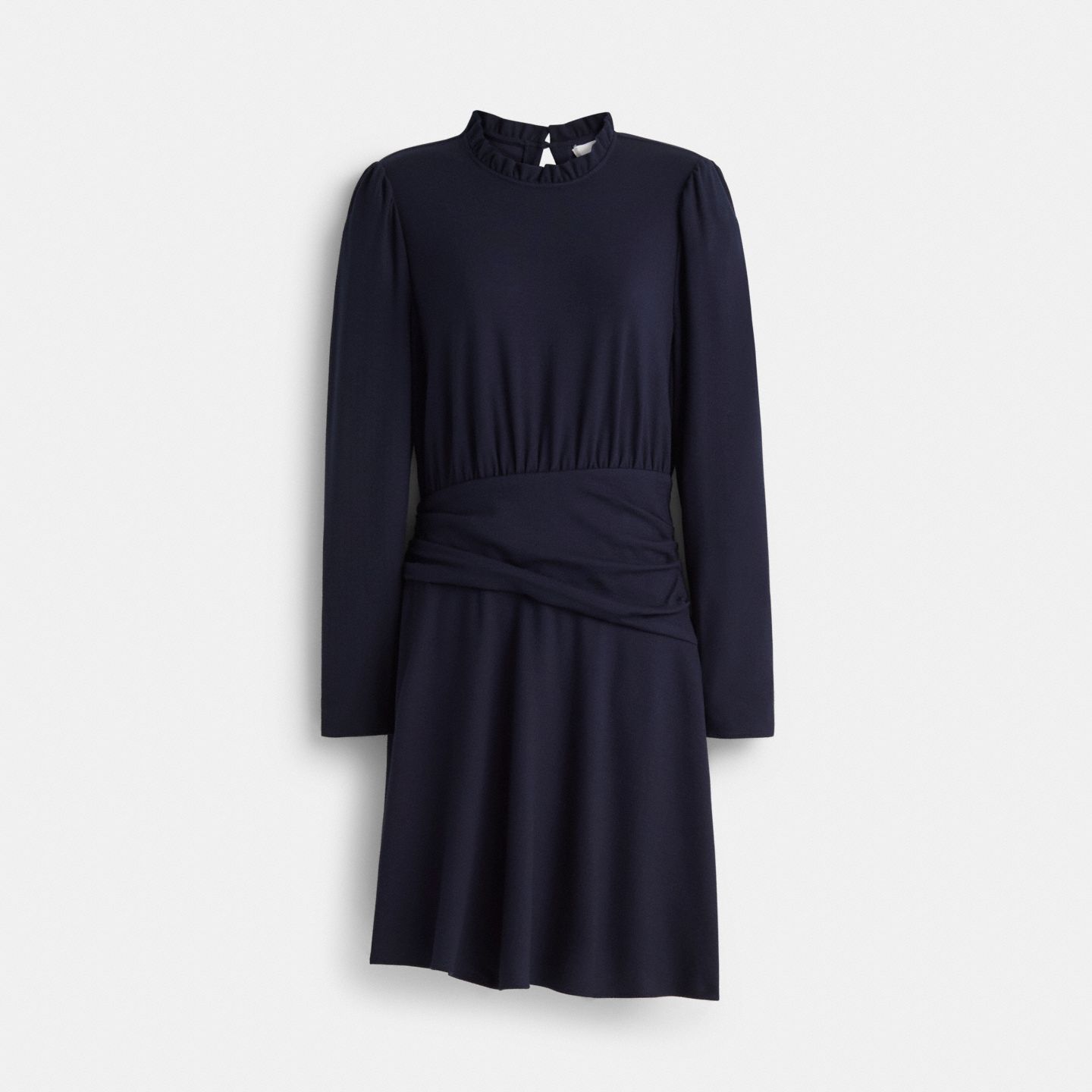 Женское платье Coach Restored Jersey Dress, цвет: Тёмно-синий — фото 1