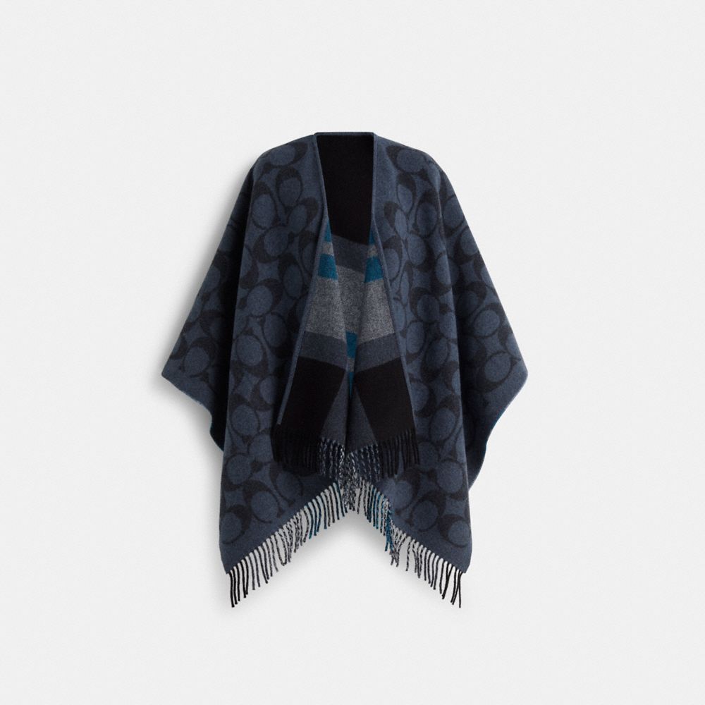 COACH®,Restored Reversible Signature Cape,,Front View