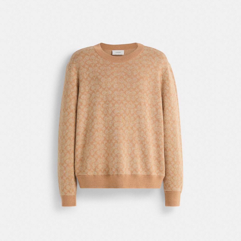 COACH®,Restored Signature Crewneck Sweater,,Front View