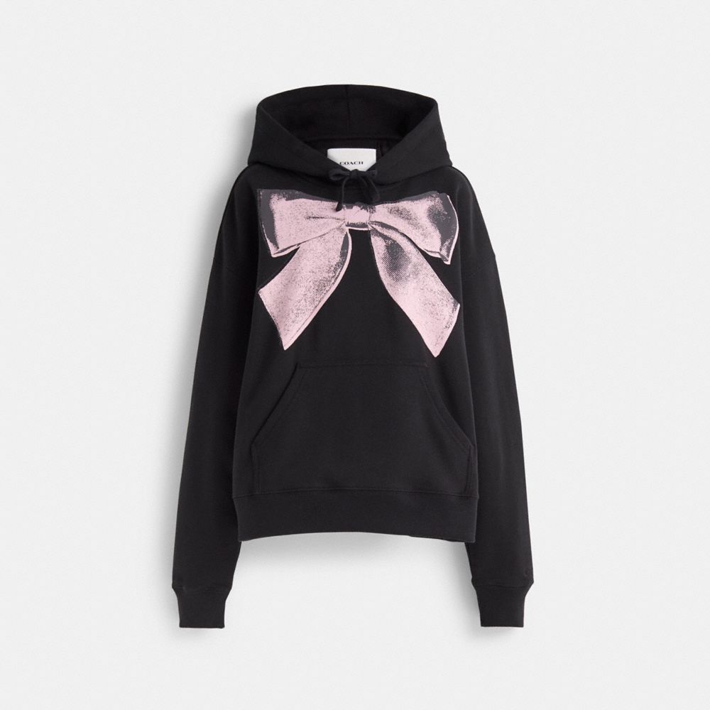 COACH®,Restored Bow Hoodie,,Front View