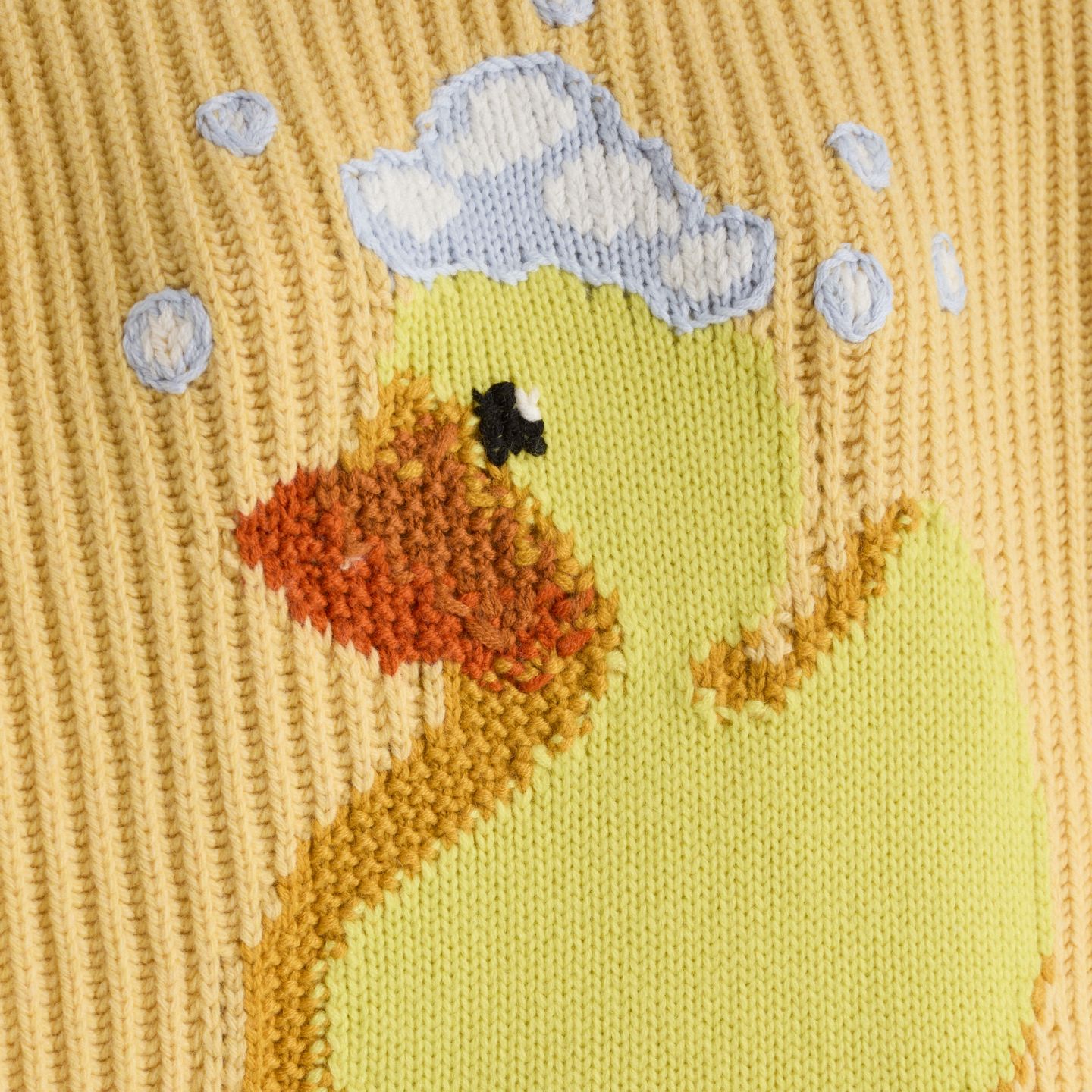 Мужской свитер Coach Restored Crewneck Duck, цвет: Жёлтый — фото 3