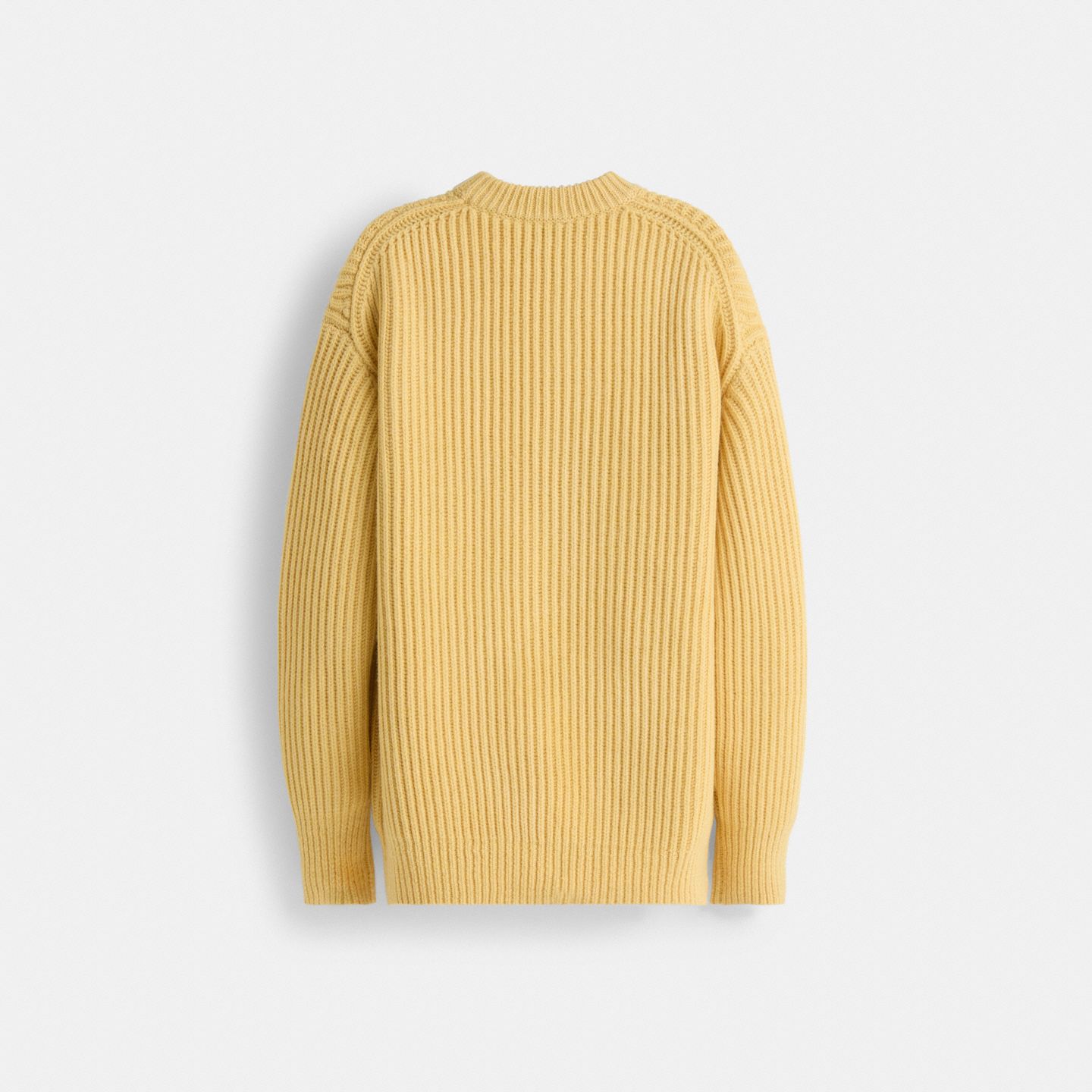 Мужской свитер Coach Restored Crewneck Duck, цвет: Жёлтый — фото 2