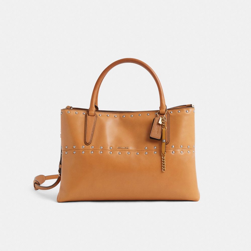 バッグ archive COACH Gold Stud Leather Tote Bag Custom Borough Bag | Bags | Coach | COACH®