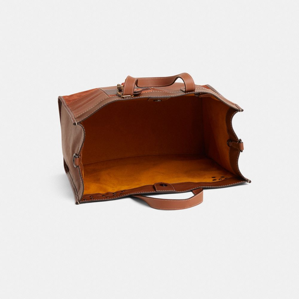 COACH フィールドトート40 ブラウン Custom Field Tote Bag 40 With