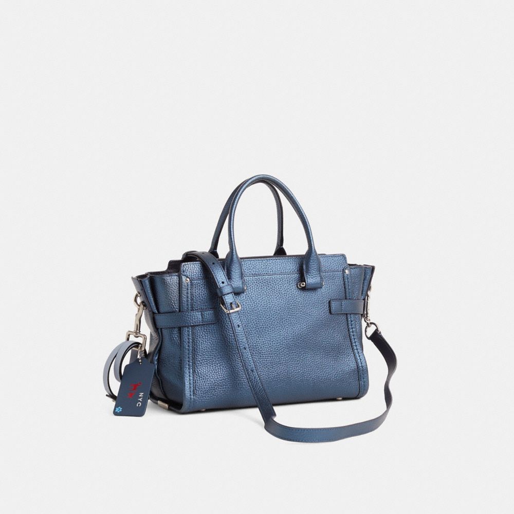 バッグ COACH Swagger 27 Blue 2way Tote Bag Custom Coach Swagger 27 | Bags | Coach | COACH®
