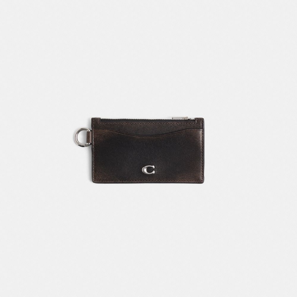 Restored Zip Card Case In Loved Leather | Wallets | Coach | COACH®